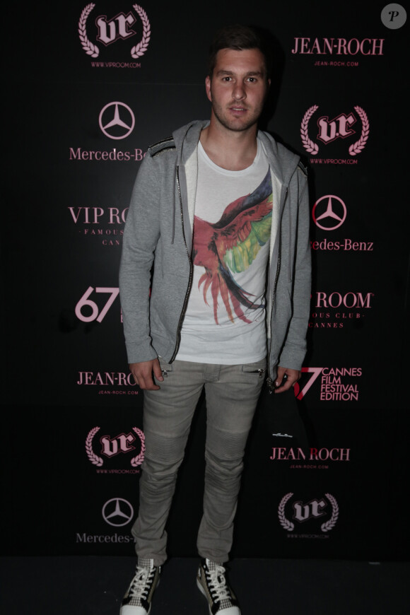 Le footballeur André-Pierre Gignac au VIP Room. Cannes, le 20 mai 2014.