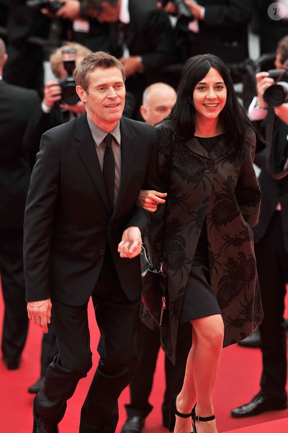 Willem Dafoe et sa femme Giada Colagrande - Montée des marches du film "Jimmy's Hall" lors du 67e Festival du film de Cannes le 22 mai 2014