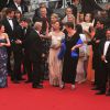 Robbie Ryan, Simone Kirby, Ken Loach, Aisling Franciosi, Rebecca O'Brien - Montée des marches du film "Jimmy's Hall" lors du 67e Festival du film de Cannes le 22 mai 2014