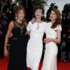 Elodie Fontan, Emilie Caen et Julia Piaton - Montée des marches du film "Jimmy's Hall" lors du 67e Festival du film de Cannes le 22 mai 2014