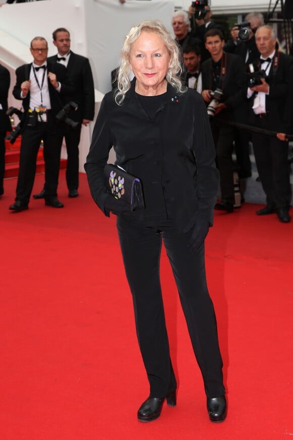 La styliste Agnès B - Montée des marches du film "Jimmy's Hall" lors du 67 ème Festival du film de Cannes – Cannes le 22 mai 2014.  Red carpet for the movie "Jimmy’s Hall " during the 67 th Cannes Film festival - Cannes 22/05/201422/05/2014 - Cannes