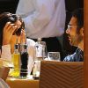 Exclusif - Eva Longoria et son petit ami Jose Antonio Baston sont allés diner à Malibu, le 23 mai 2014.