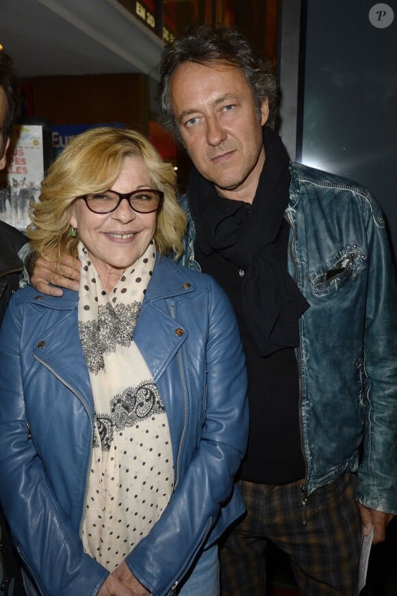 Nicoletta et son mari Jean-Christophe - Backstage - Jean-Marie Bigard fête ses 60 ans au Grand Rex à Paris le 23 mai 2014.