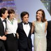 Adrien Brody, Monica Bellucci, Gaël Garcia Bernal, Carole Bouquet et Willem Dafoe - Cérémonie de clôture du 67e Festival du film de Cannes le 24 mai 2014.