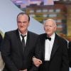 Quentin Tarantino et Gilles Jacob - Cérémonie de clôture du 67e Festival du film de Cannes le 24 mai 2014.