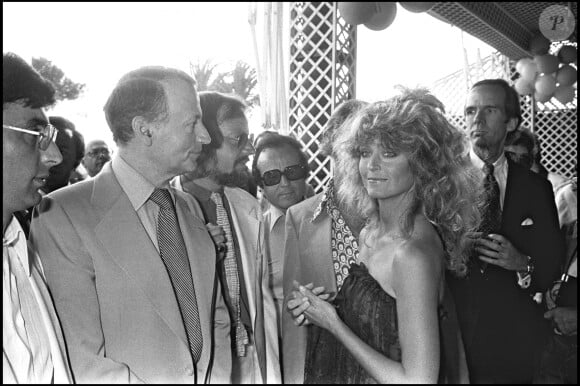 Gilles Jacob et Farrah Fawcett à Cannes en 1978.