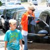 Gwen Stefani et son fils Kingston se rendent à une fête entre amis à Los Angeles, le 25 mai 2014.