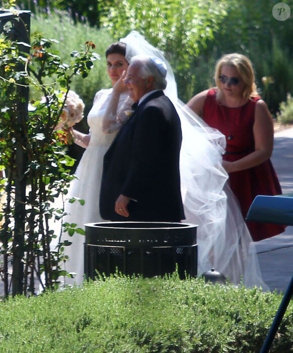 Exclusif - La jolie Casey Wilson et David Caspe se sont mariés lors d'une cérémonie intime au Ojai Valley Inn à Ojai, le 25 mai 2014.