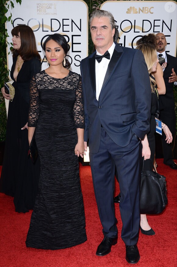 Tara Wilson et Chris Noth à la 71e cérémonie des  Golden Globe Awards à Beverly Hills, Los Angeles, le 12 janvier 2014.