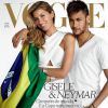Gisele Bündchen et le footballeur Neymar, photographiés par Mario Testino pour le numéro de juin 2014 de Vogue Brasil.