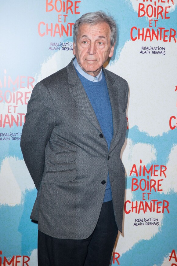 Constantin Costa-Gavras à Paris le 10 mars 2014. Tribute to Alain Resnais at the premiere of his movie "Love, drink and sing" in Paris, France on 10 March 2014.10/03/2014 - Paris