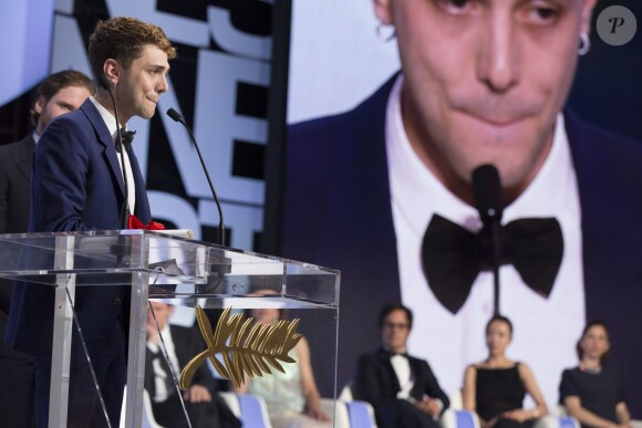Xavier Dolan (Prix du jury pour "Mommy") - Cérémonie de clôture du 67e Festival du film de Cannes, le 24 mai 2014.