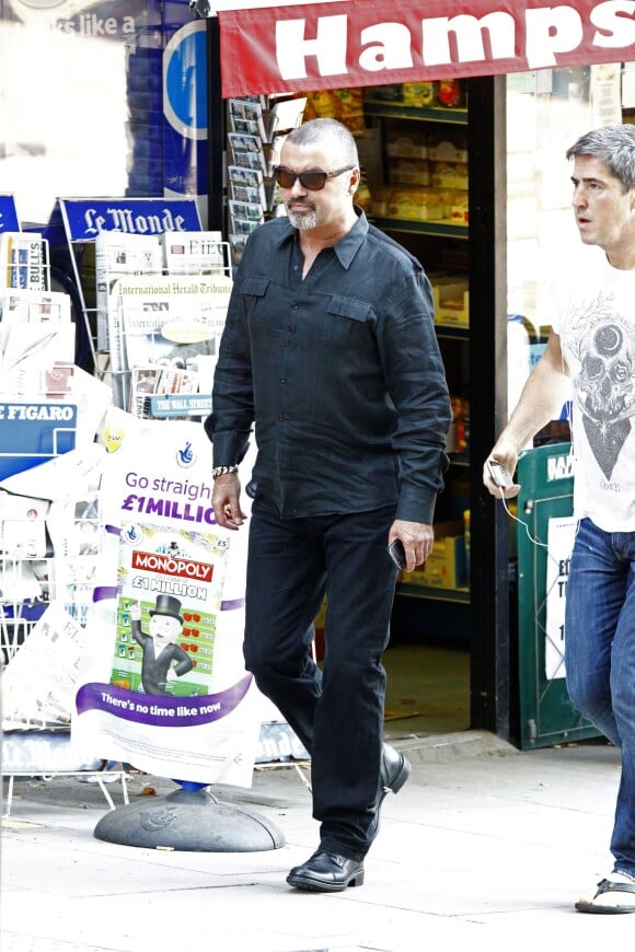 Exclusif - George Michael à Londres, le 5 septembre 2013.