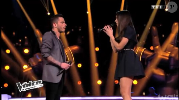 Noémie Garcia et Maximilien Philippe dans The Voice 3.