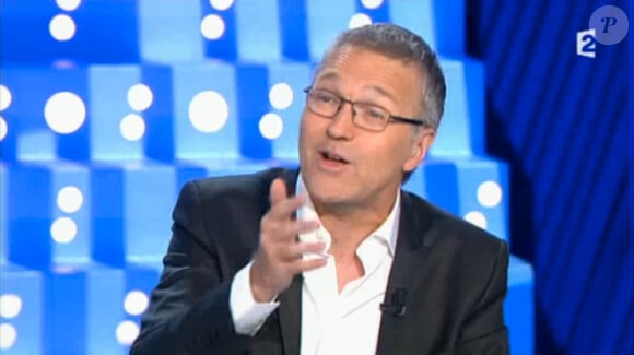 Laurent Ruquier sur le plateau d'On n'est pas couché sur France 2, le samedi 31 mai 2014.