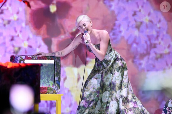 Miley Cyrus lors de la cérémonie des World Music Awards au sporting de Monaco, le 27 mai 2014.