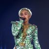 Miley Cyrus en concert à la Halle Tony Garnier à Lyon, le 24 mai 2014. 