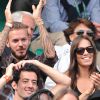 M. Pokora et sa nouvelle compagne à Roland-Garros le 2 juin 2014 pour assister au match de Gaël Monfils.