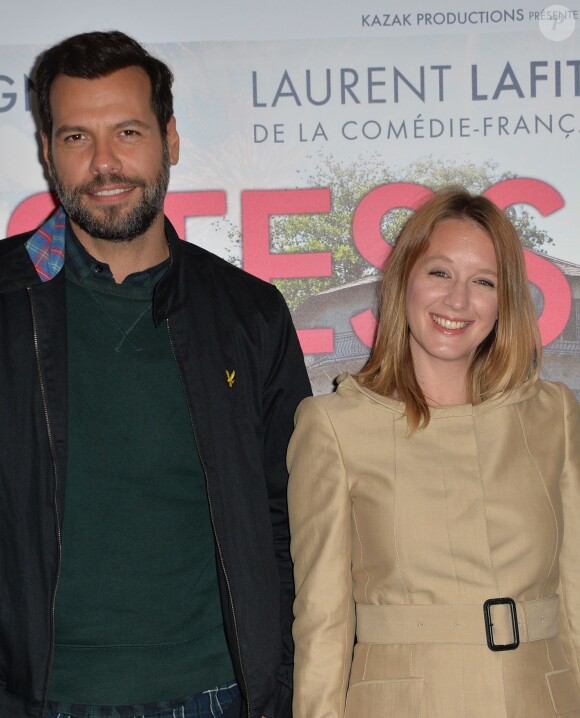 Laurent Lafitte, Ludivine Sagnier lors de l'avant-première du film "Tristesse Club" au cinéma UGC les Halles à Paris, le 2 juin 2014.