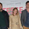 Laurent Lafitte, Ludivine Sagnier, Vincent Mariette (réalisateur) lors de l'avant-première du film "Tristesse Club" au cinéma UGC les Halles à Paris, le 2 juin 2014.
