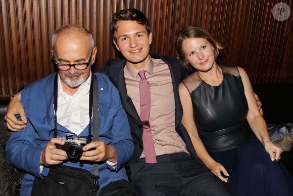 Arthur Elgort, Ansel Elgort et Sophie Elgort lors de l'after party de Nos étoiles contraires (The Fault in Our Stars) à New York, le 2 juin 2014.