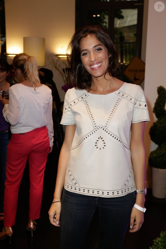 Laurie Cholewa assiste à la soirée organisée par la marque de produits capillaires Aussie à Paris, le mercredi 4 juin 2014.