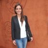 Marine Lorphelin : casual et lookée au village des Internationaux de France de tennis de Roland Garros à Paris le 4 juin 2014