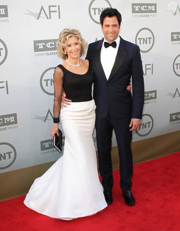 Jane Fonda et son fils Troy Garity lors de la soirée du prix AFI rendant hommage à Jane Fonda à Hollywood le 5 juin 2014.
