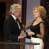 Jane Fonda honorée du AFI Life Achievement Award remis par Michael Douglas à Hollywood, Los Angeles, le 5 juin 2014.