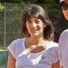 Estelle Denis et Géraldine Maillet lors du Trophée des Personnalités le 5 juin 2014 en marge de Roland-Garros à Paris.