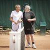 PPDA et Jean-Pierre Castaldi lors du Trophée des Personnalités le 5 juin 2014 en marge de Roland-Garros à Paris. 