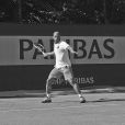  Sylvain Wiltord lors du Troph&eacute;e des Personnalit&eacute;s le 5 juin 2014 en marge de Roland-Garros &agrave; Paris.&nbsp; 