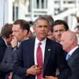 Barack Obama - Cérémonie de commémoration du 70e anniversaire du débarquement sur la plage Sword Beach à Ouistreham, le 6 juin 2014.