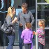 Exclusif - Halle Berry et sa fille Nahla sont allées déjeuner avec des amies à Los Angeles. Le 22 mars 2014.