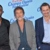 Exclusif - Thomas N'Gijol, Olivier Marchal et Julien Boisselier lors de l'avant-première du film "Fastlife" au cinéma Gaumont Marignan dans le cadre du 3e Champs-Elysées Film Festival à Paris, le 11 juin 2014.