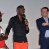 Exclusif - Le rappeur Kaaris, Thomas N'Gijol et Julien Boisselier lors de l'avant-première du film "Fastlife" au cinéma Gaumont Marignan dans le cadre du 3e Champs-Elysées Film Festival à Paris, le 11 juin 2014.