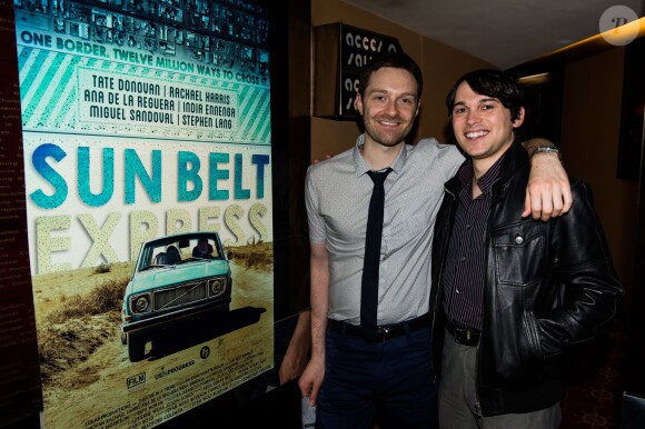 Exclusif - Evan Buxbaum, Bradford Coleman lors de l'avant-première du film "Sun Belt Express" au cinéma Le Balzac dans le cadre du 3e Champs-Elysées Film Festival à Paris, le 11 juin 2014.
