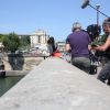 Exclusif - Ashleigh Brewer - Tournage de la série "Amour, Gloire et beauté" pour fêter les 25 ans de diffusion sur France 2 à Paris le 12 juin 2014.