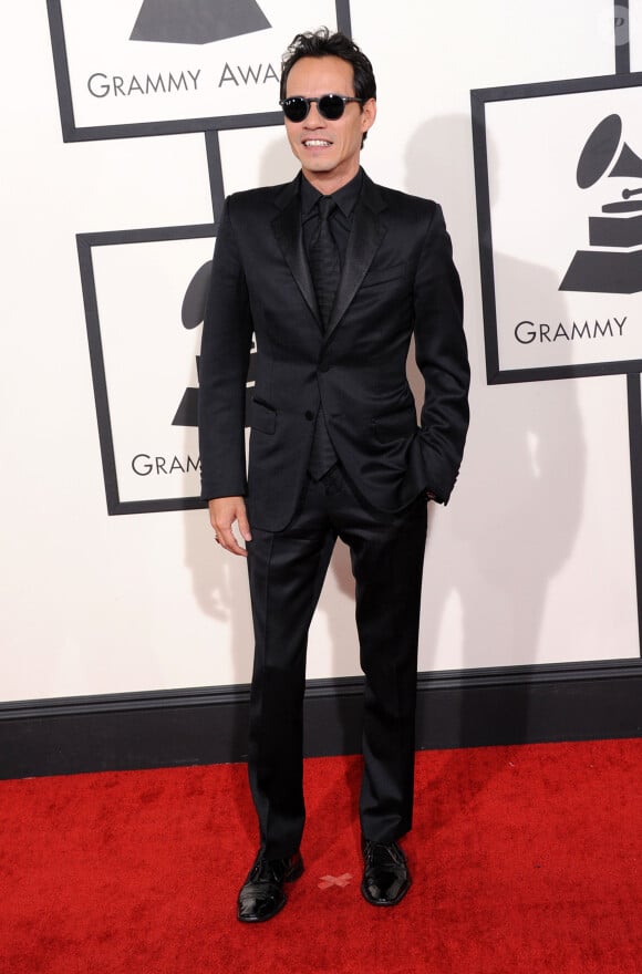 Marc Anthony aux Grammy Awards 2014 à Los Angeles. Le 26 janvier 2014.