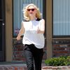 Gwen Stefani quitte la clinique Jesun Acupuncture à Los Angeles, le 6 juin 2014.