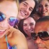 Jennifer Lopez a publié un selfie en très bonne compagnie sur Instagram, le 15 juin 2014.