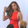 Jennifer Lopez arrive sur le plateau de l'émission "American Idol" à Hollywood, le 8 mai 2014. 