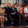 La princesse Victoria de Suède et ses parents le roi Carl XVI Gustaf et la reine Silvia de Suède assistaient dimanche 15 juin 2014 à la cérémonie d'ordination de l'évêque Antje Jackeléns archevêque de l'Eglise de Suède en la cathédrale d'Uppsala.