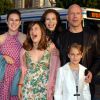 Bruce Willis et ses filles Rumer, Scout et Tallulah Belle à Los Angeles, le 7 avril 2004.