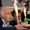 Exclusif - Gisèle Casadesus lors de la remise du prix SACD à Paris, le 16 juin 2014. Elle célèbre ses 100 ans