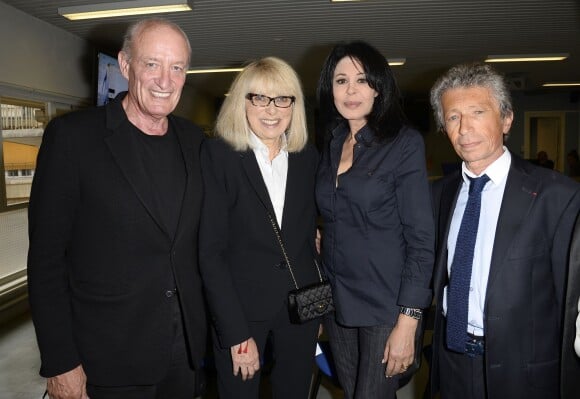 Exclusif - Pascal Desprez, Mireille Darc, Yamina Benguigui et Yves Dahan - Mireille Darc reçoit la médaille d'honneur du Doyen à la faculté de médecine à Paris le 17 juin 2014.