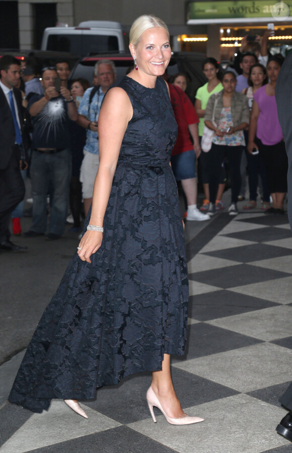 La princesse Mette-Marit de Norvège à la soirée de l'amfAR Inspiration Gala 2014 à New York, le 10 juin 2014.