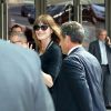 Nicolas Sarkozy et sa femme Carla Bruni-Sarkozy arrivent à l'hôtel Fairmont Monte-Carlo à Monaco le 18 juin 2014 où il donne une conférence lors du Deloitte World Meet.