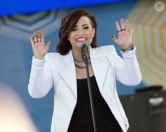 Demi Lovato en concert à New York, le 6 juin 2014.