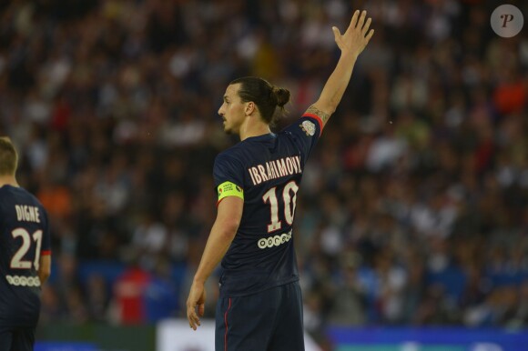 Zlatan Ibrahimovic lors du match entre le PSG et Montpellier à Paris, le 17 mai 2014